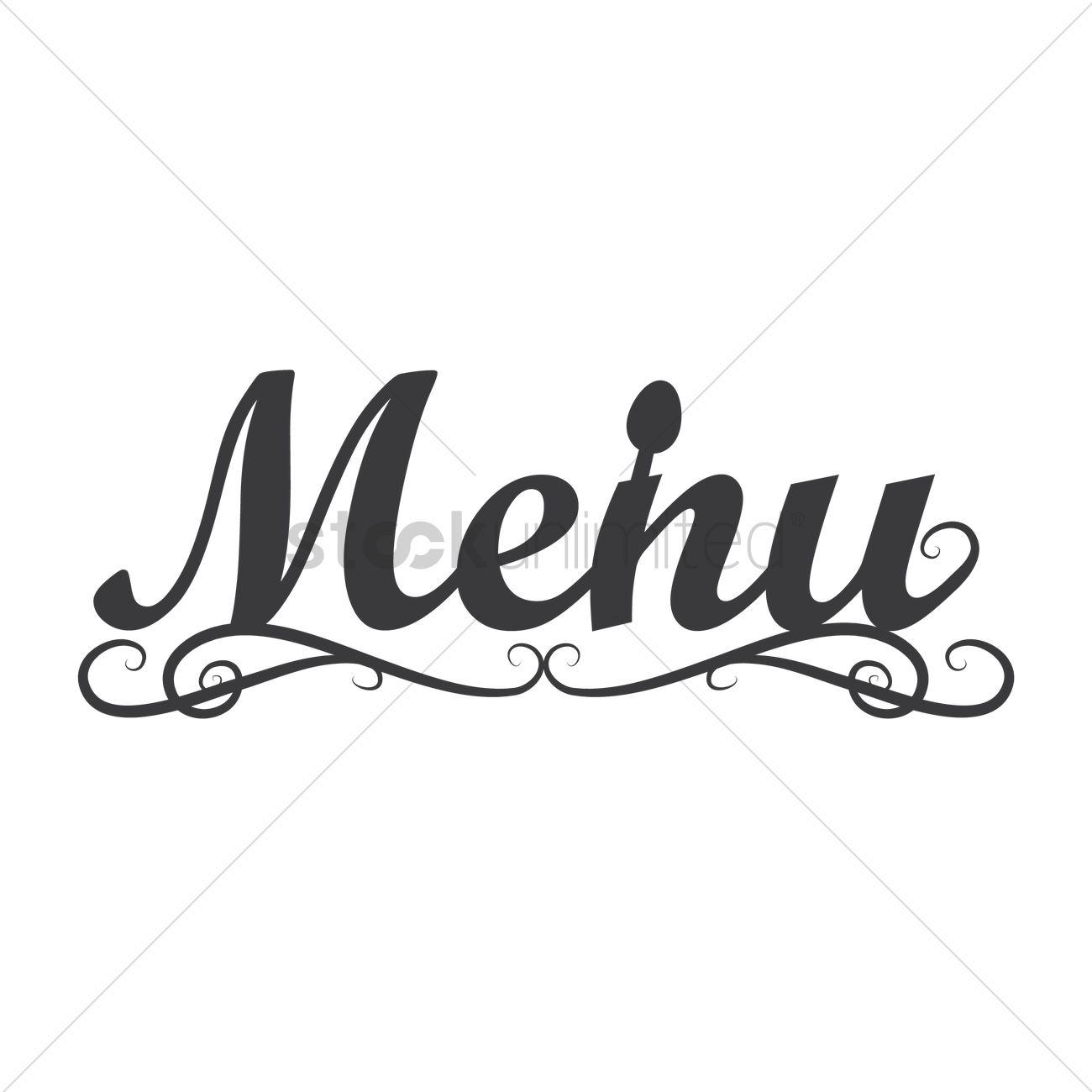 Menu Logo - Menu logo icon Vector Image - 1710133 | StockUnlimited