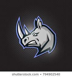 Rhino Logo - 42 Best Rhinos Logos images in 2019 | Rhino logo, Logos, Sports logo