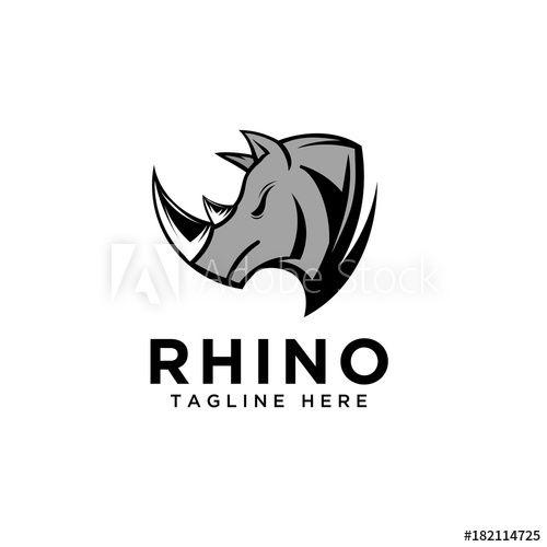 Rhino Logo - Head rhino logo this stock vector and explore similar vectors