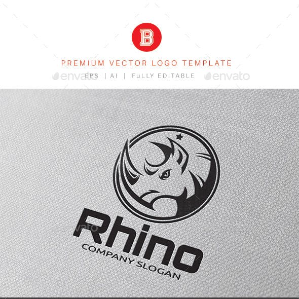 Rhino Logo - Determination Rhinoceros Logo Templates from GraphicRiver