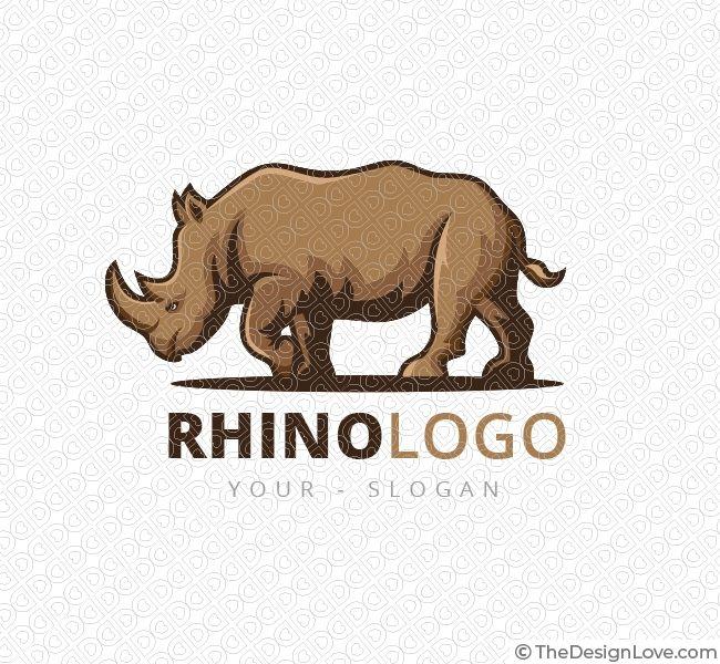 Rhino Logo - Illustrative Rhino Logo & Business Card Template