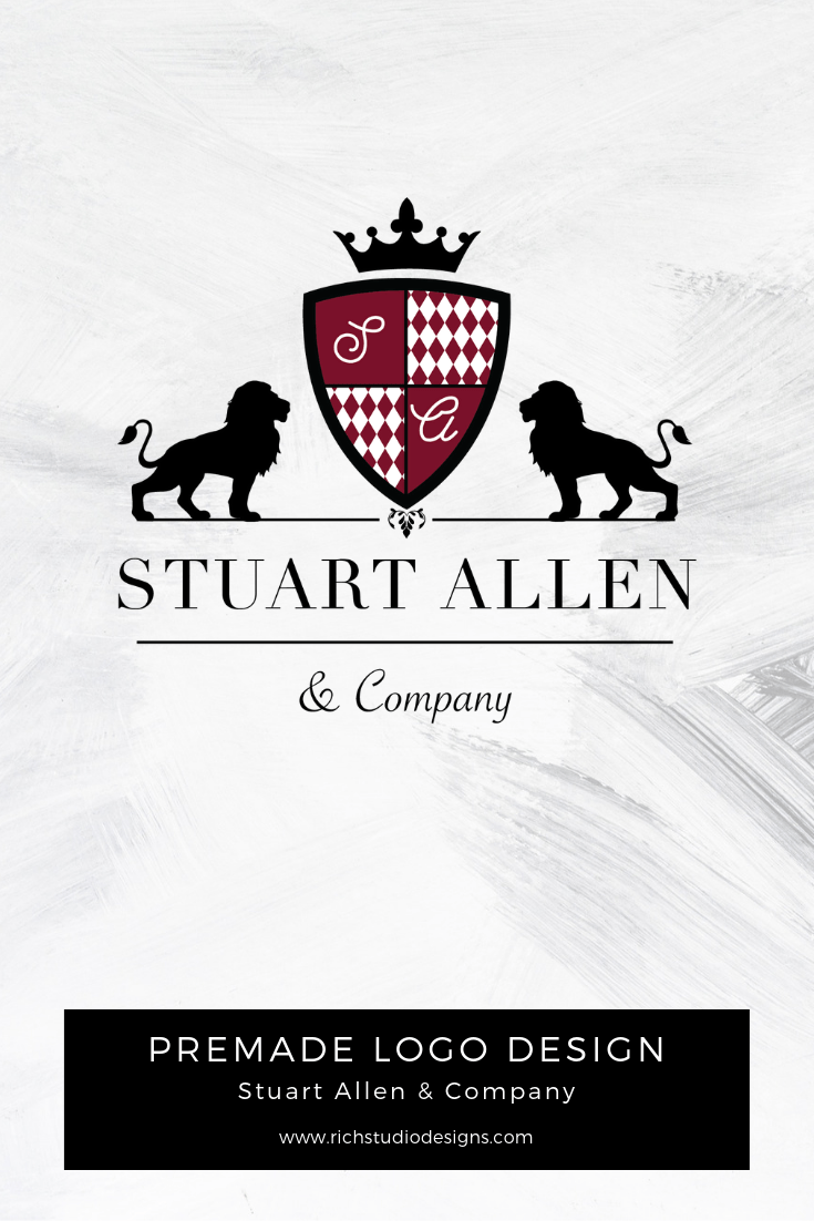 Established Logo - Premade Logo Allen & Company. Rich Studio Designs. Logos
