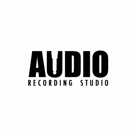 Audio Logo - Audio Recording Studio Logo - negative space logo - Danielle Heim ...
