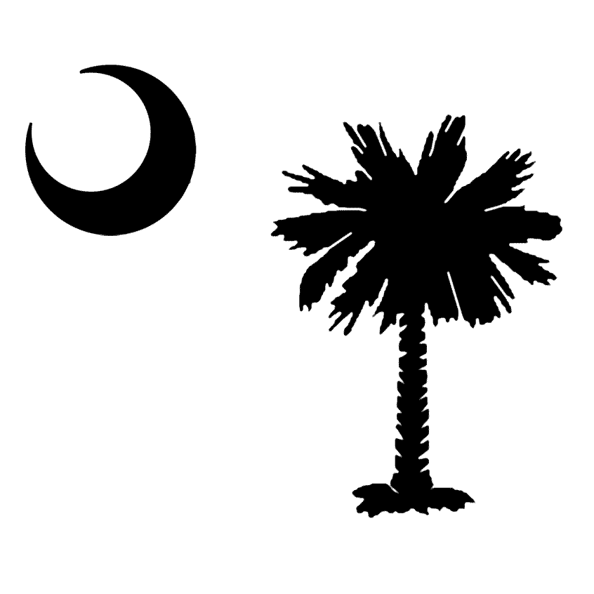 Palmetto Logo - Palmetto Tree & Moon Stencil