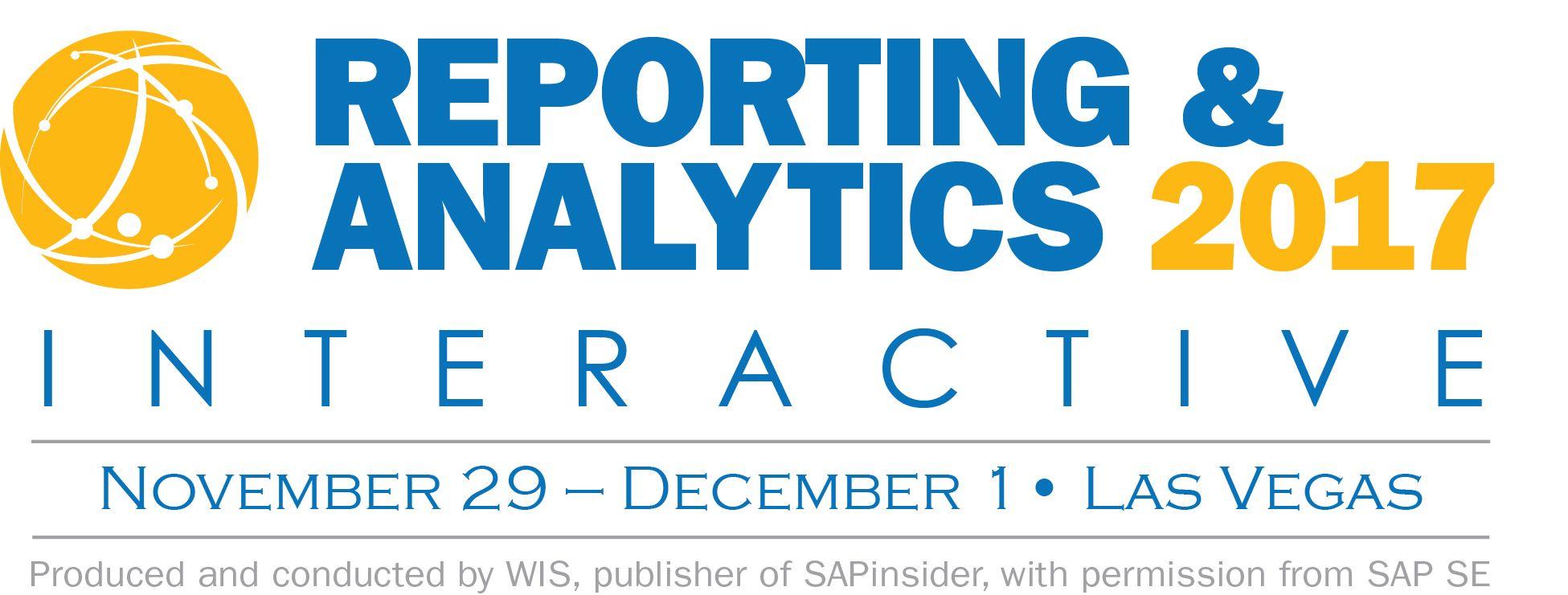 SAPinsider Logo - Reporting & Analytics 2017 INTERACTIVE