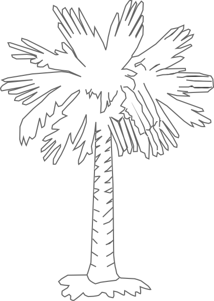 Palmetto Logo - South Carolina Palmetto Logo. Palmetto Tree Clear clip art. Metal