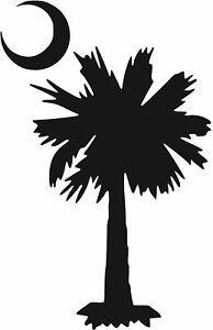 Palmetto Logo - Details about SC South Carolina Palmetto tree Crescent Moon Decal sticker  Car Vinyl Window