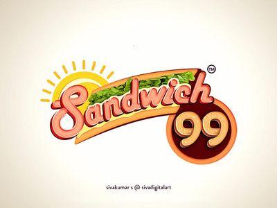 Sandwich Logo - Sandwich 99. Logo Design by Sivakumar S on Dribbble