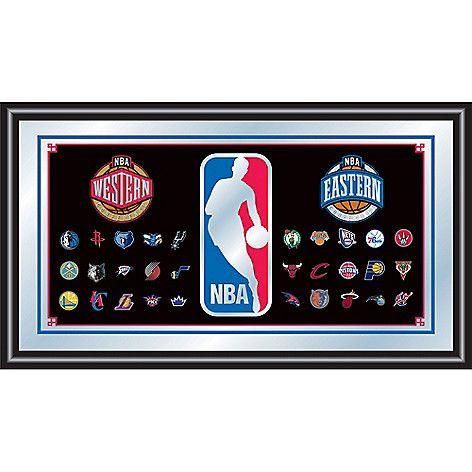 ShopNBC Logo - NBA Framed Logo Mirror