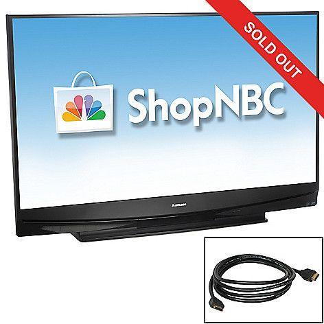 ShopNBC Logo - Mitsubishi 73 1080p 3D Ready DLP HDTV W/ HDMI Cable