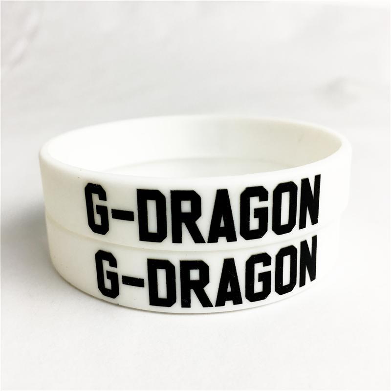 G-Dragon Logo - 2018 fashion kpop GD Logo G-Dragon logo silicone wristband for Men or Women