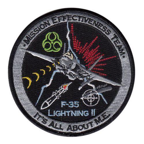 F-35 Logo - F 35 Mission Effectiveness Team Patch. Lockheed Martin F 35