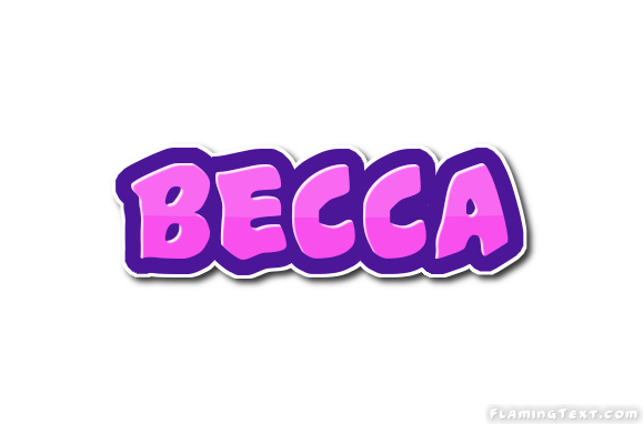 Becca Logo - Becca Logo | Free Name Design Tool from Flaming Text