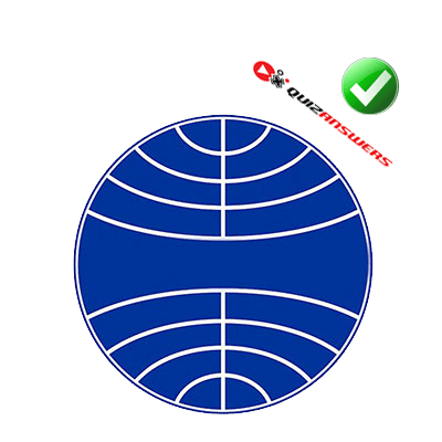 blue circle logo with white lines