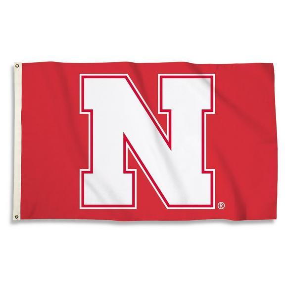 Cornhuskers Logo - BSI Products Nebraska Cornhuskers Logo Flag