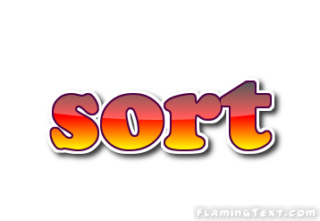 Sort Logo - sort Logo | Free Logo Design Tool from Flaming Text