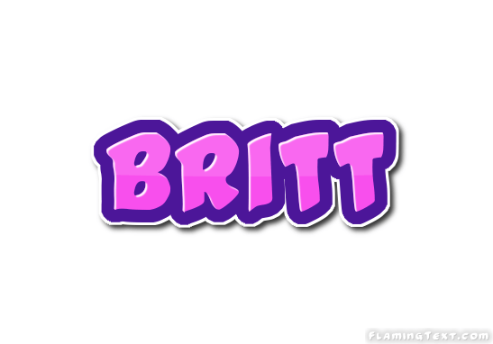 Britt Logo - Britt Logo. Free Name Design Tool from Flaming Text