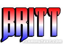 Britt Logo - United States of America Logo. Free Logo Design Tool from Flaming Text