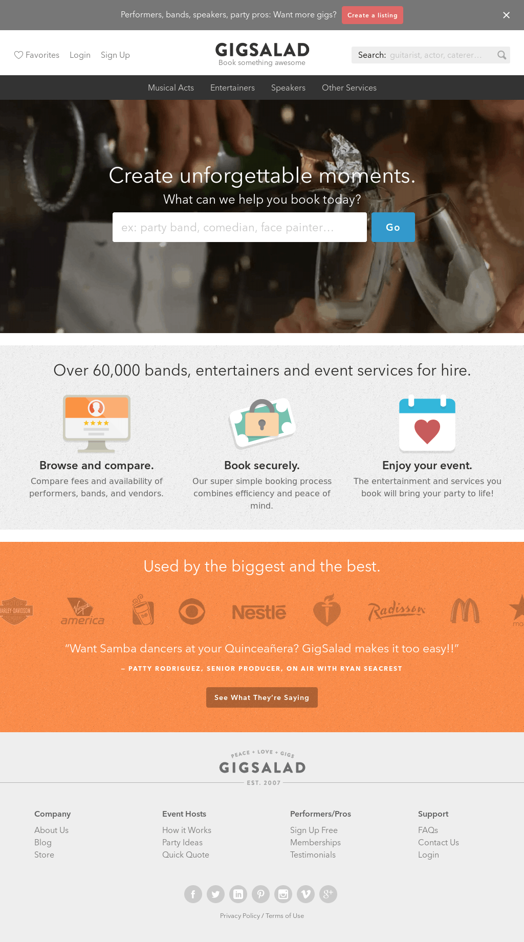 GigSalad Logo - GigSalad Competitors, Revenue and Employees - Owler Company Profile