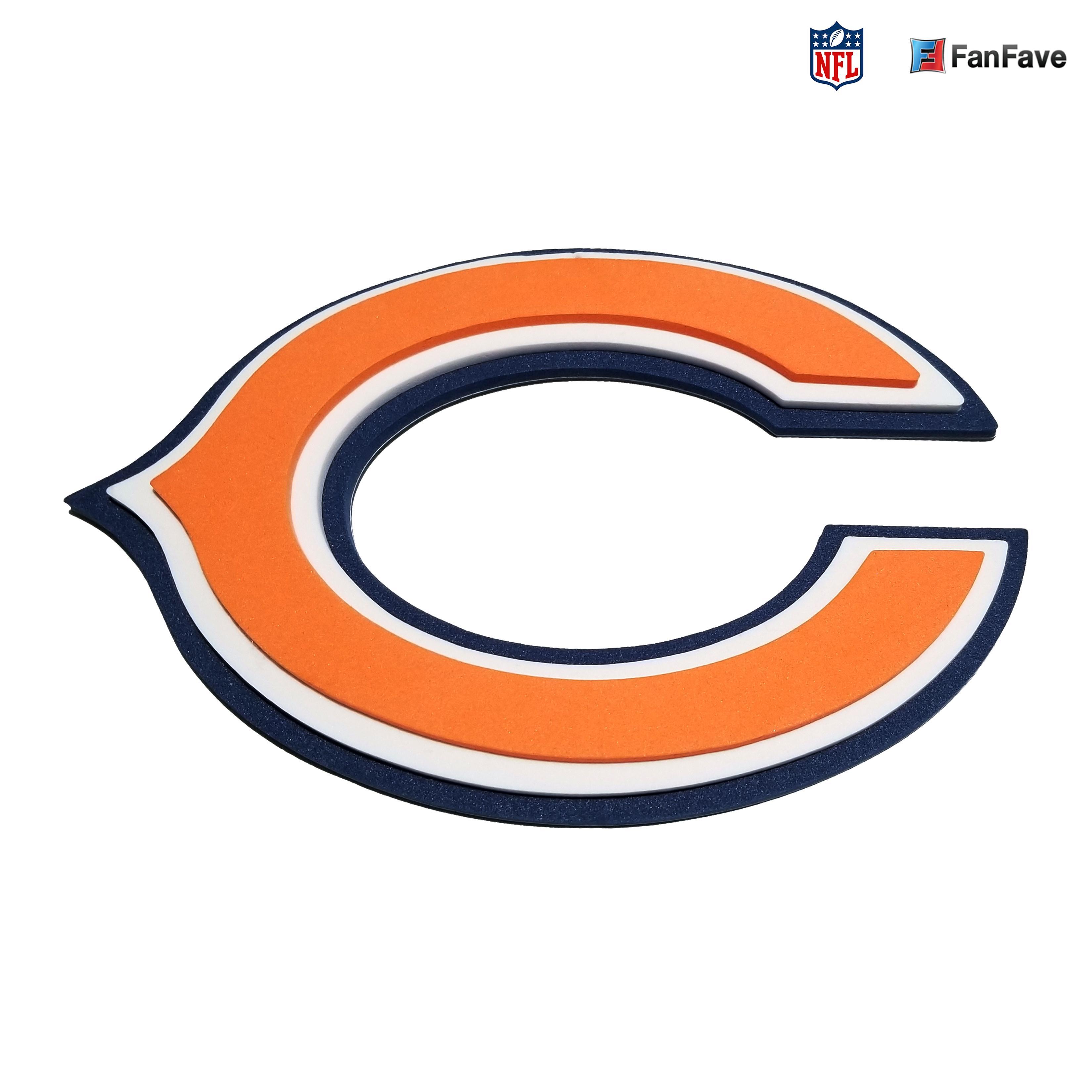 Foam Logo - Chicago Bears EVA Foam 3D Magnet