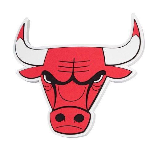 Foam Logo - Chicago Bulls 3D Hand Foam Logo Sign With Strap by FoamHeads