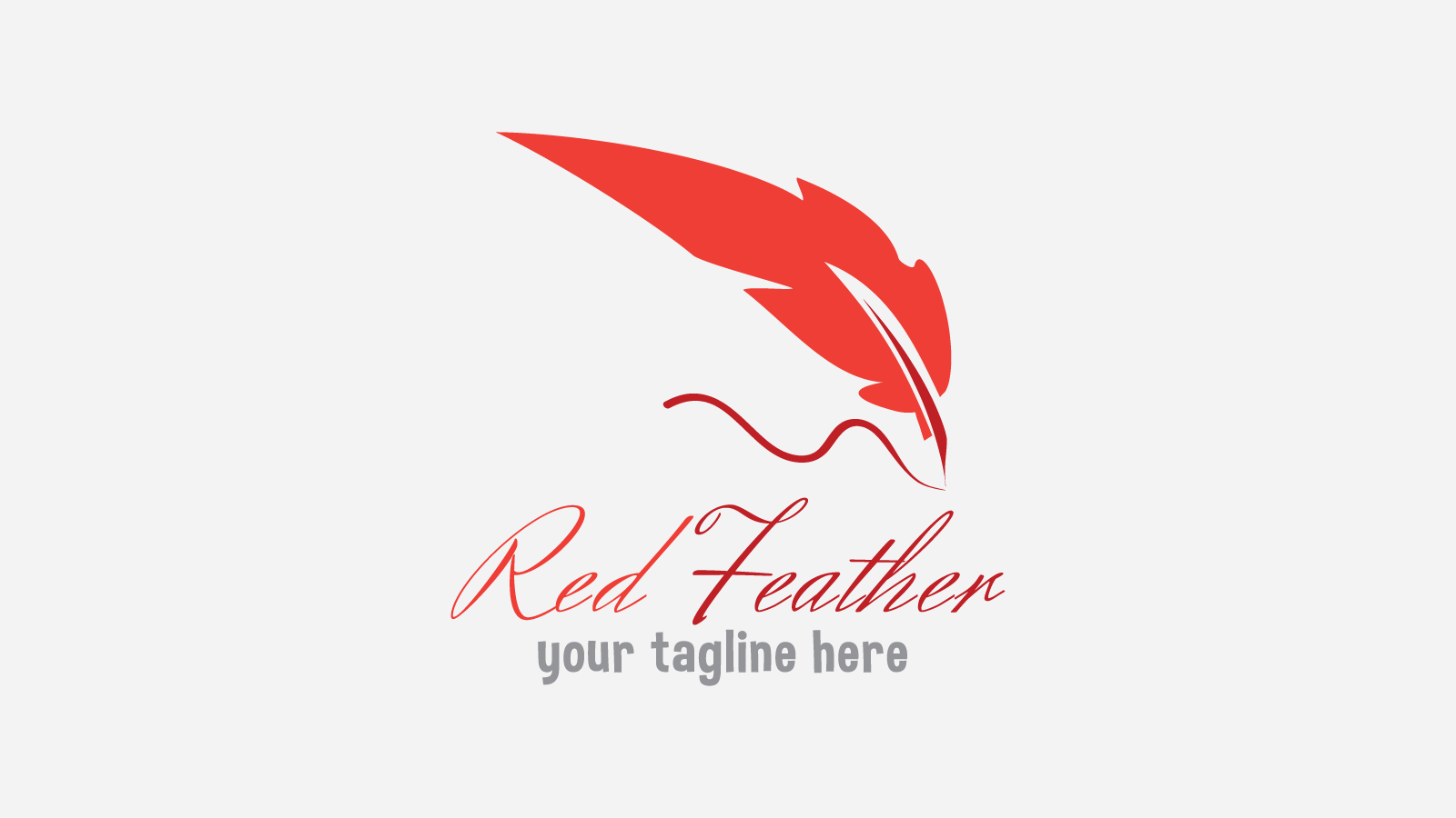 Red Feather Logo - RedFeather free logo design | Zfreegraphic: Free vector logo downloads