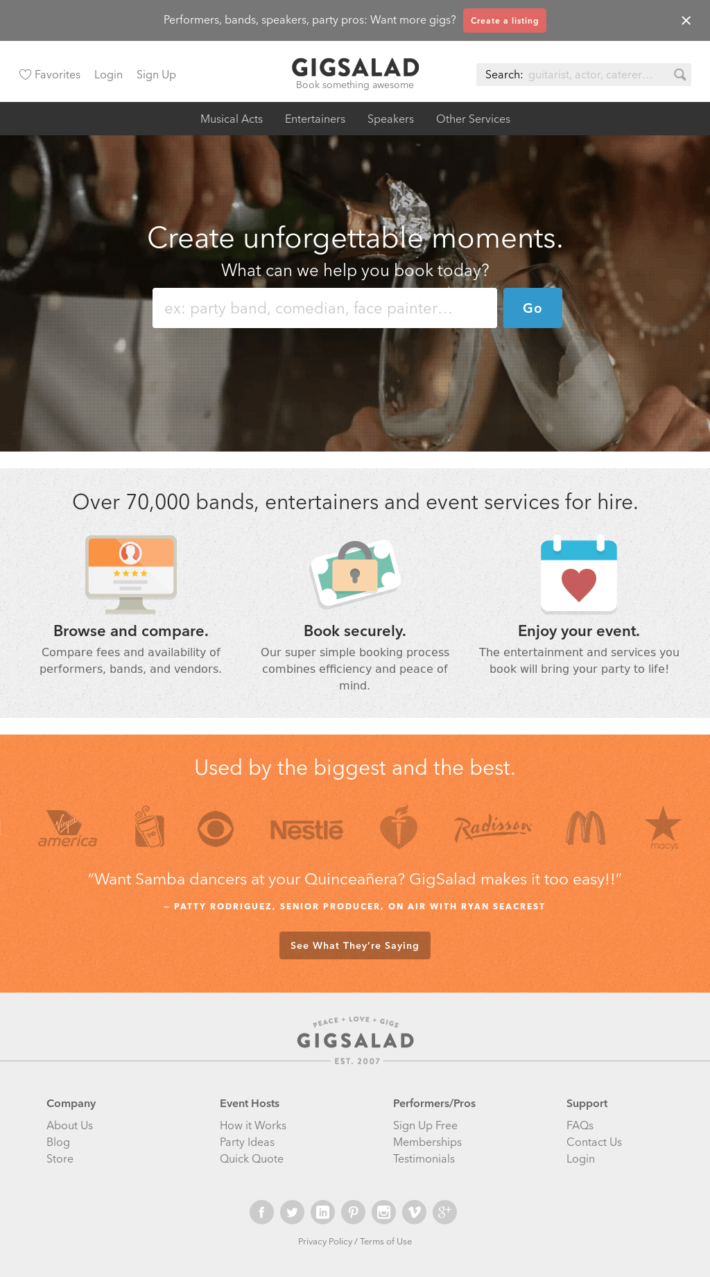 GigSalad Logo - GigSalad Competitors, Revenue and Employees - Owler Company Profile