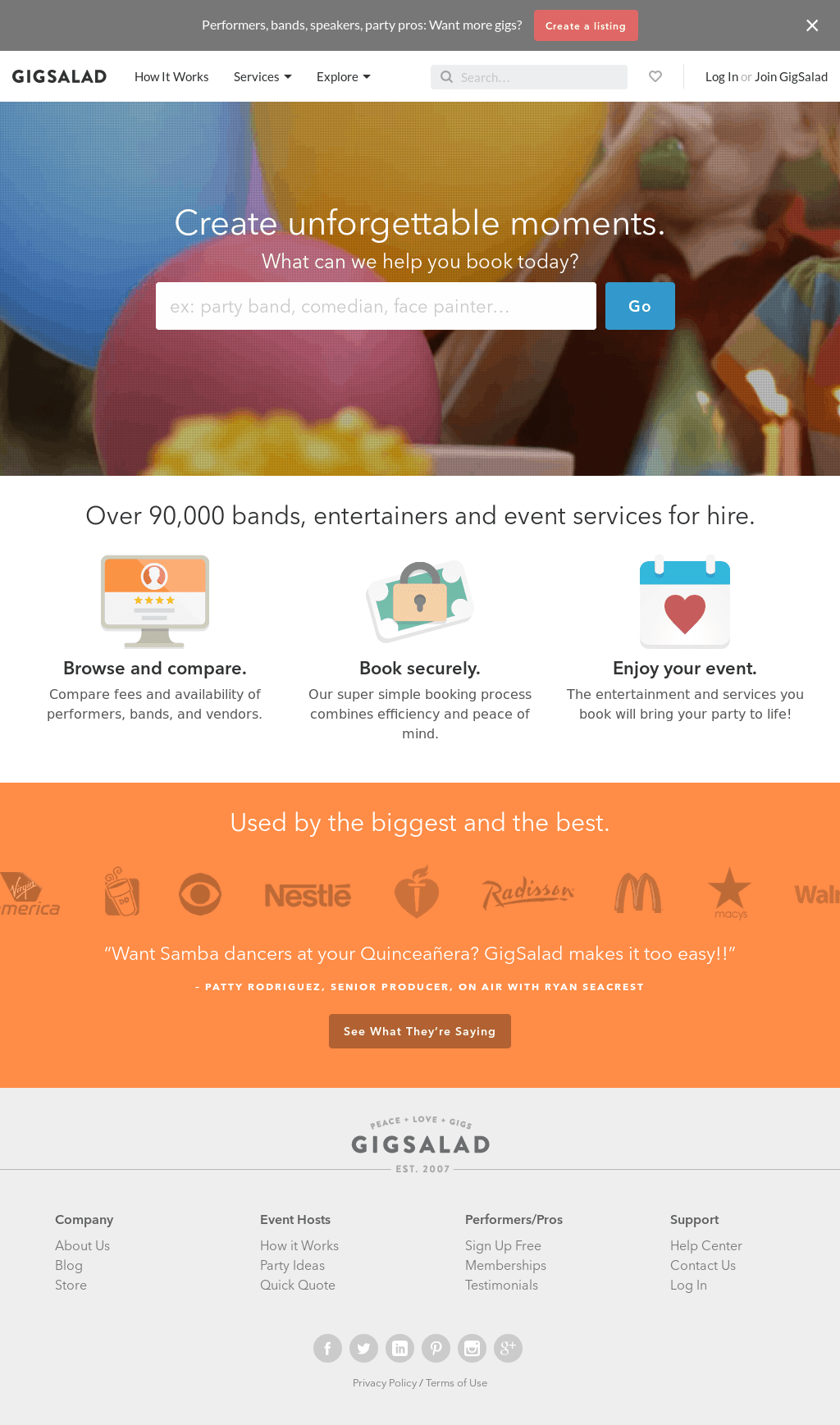 GigSalad Logo - GigSalad Competitors, Revenue and Employees - Owler Company Profile