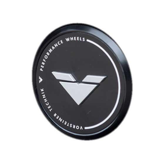 Vorsteiner Logo - Vorsteiner Center Caps | Black with silver logo