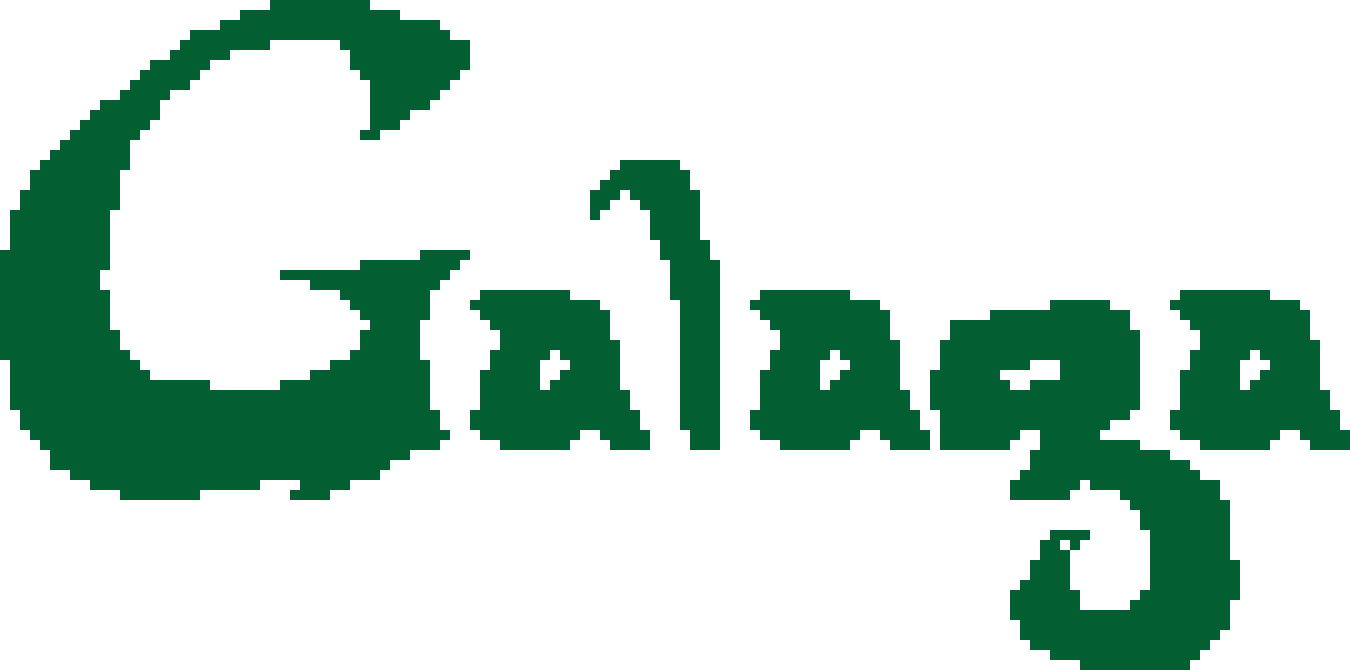 Galaga Logo - Galaga Logo Pixel Art