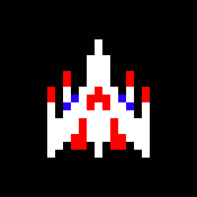 Galaga Logo - Spaceship from Galaga. Cool Spaceships. Pixel art, Games
