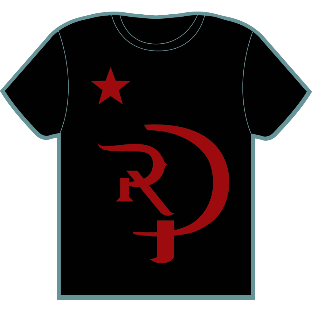 TRP Logo - The Red Paintings - Black TRP Logo Shirt