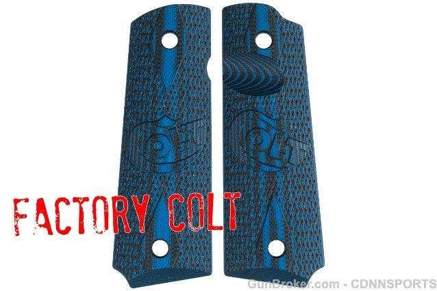 GunBroker Logo - Colt 1911 Factory G10 Custom Grips With Logo Grips at