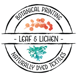 Lichen Logo - Leaf & Lichen. Naturally Dyed Textiles & Botanical Printing