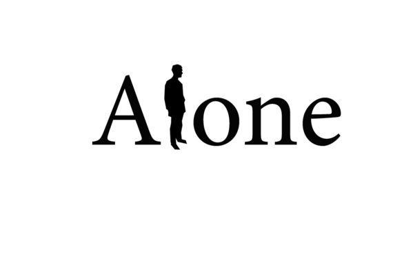 Alone Logo - alone #logo #verbicon | Inspired design | Typographic logo, Word ...