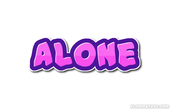 Alone Logo - alone Logo. Free Logo Design Tool from Flaming Text