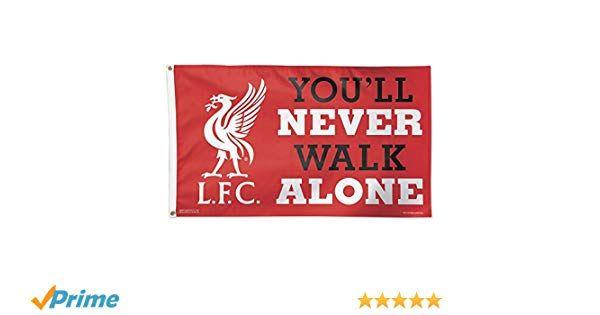 Alone Logo - WinCraft Liverpool Football Club You'll Never Walk Alone Logo Flag