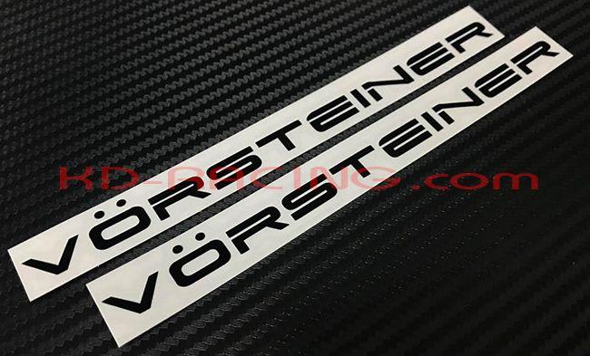 Vorsteiner Logo - Vorsteiner Text Decals Sticker x 2 pcs., KD-Racing Vinyl Decal ...