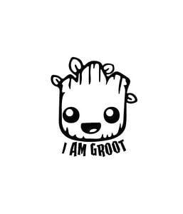 Groot Logo - Details about I am Groot V2 head- guardians of the galaxy - Vinyl Decal  Oracal Car Window Wall