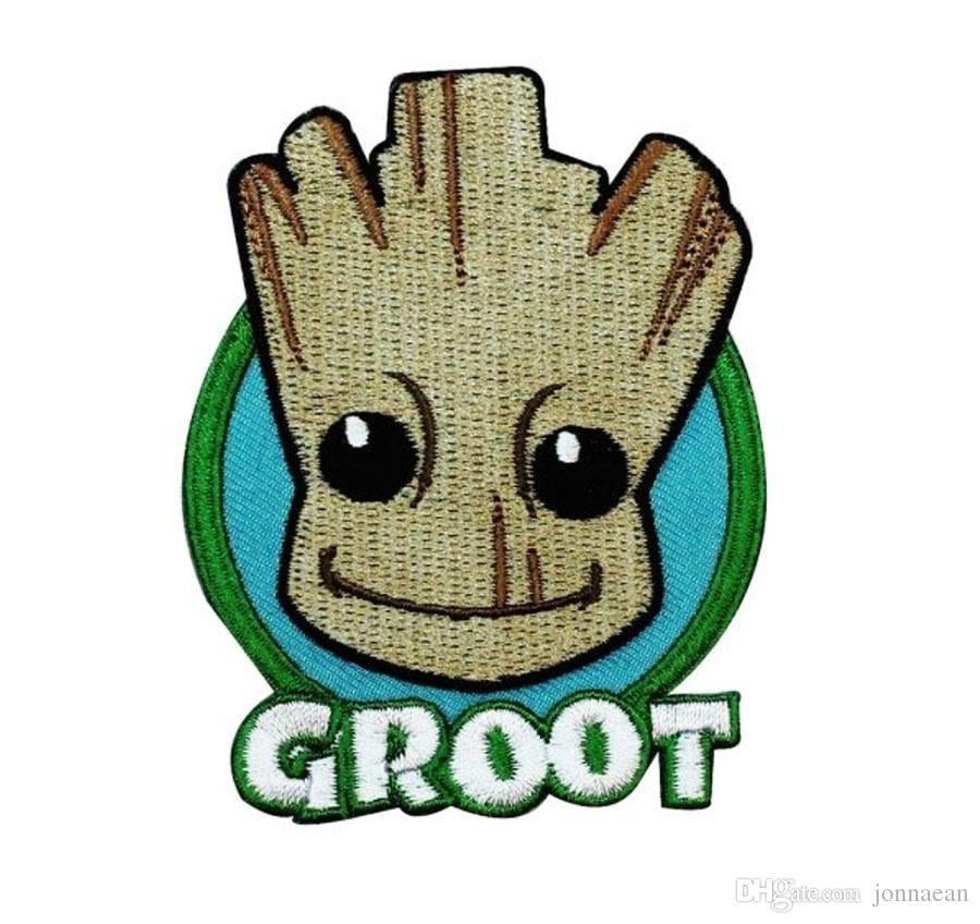 Groot Logo - Cute GROOT Cartoon Embroidered Iron on Patch Kids Favorite Badge DIY  Applique Clothing Patch Emblem Free Shipping 4 inch