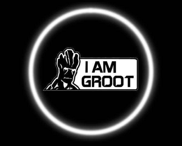 Groot Logo - 2 Wireless LED Laser Groot Car Door Lights