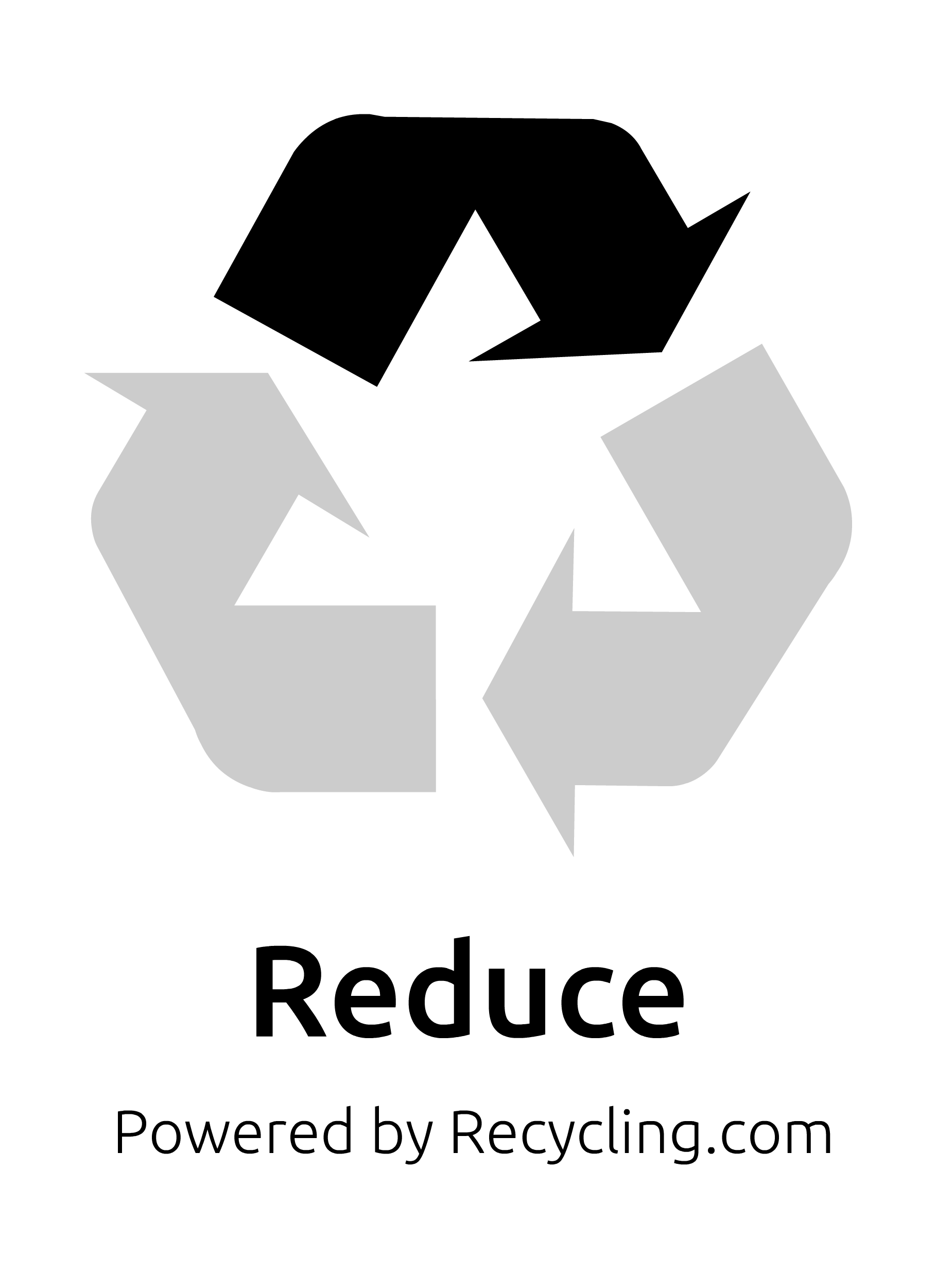 Reduce Logo - The Recycling Trilogy, Reuse, Recycle