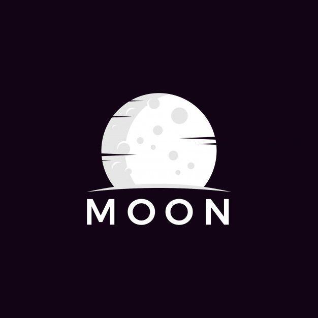 Moon Logo - Minimalist moon logo vector Vector | Premium Download