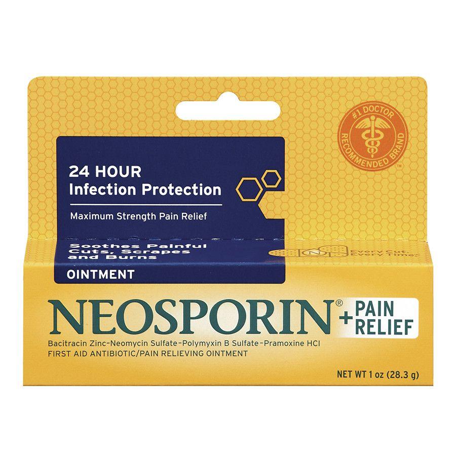 Neosporin Logo - Neosporin + First Aid Antibiotic/Pain Relieving Ointment