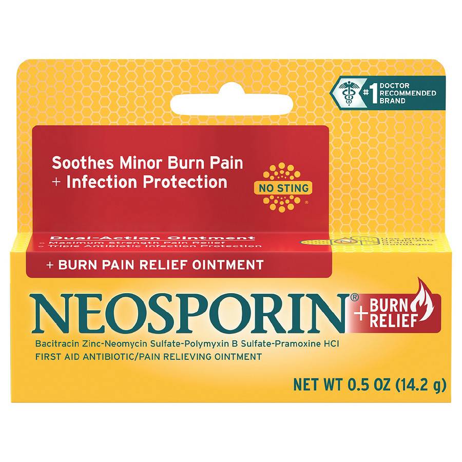 Neosporin Logo - Neosporin + Burn Relief First Aid Antibiotic Ointment