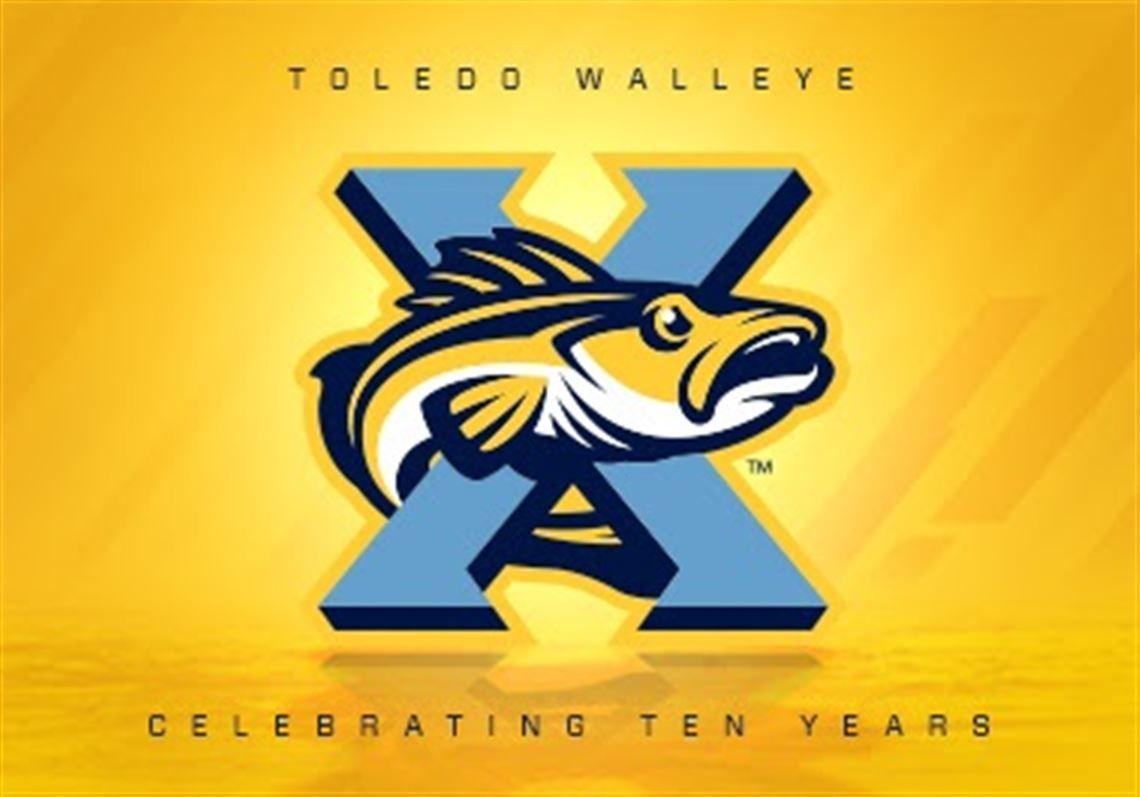 Walleye Logo - Toledo Walleye unveil new 10th anniversary logo | Toledo Blade
