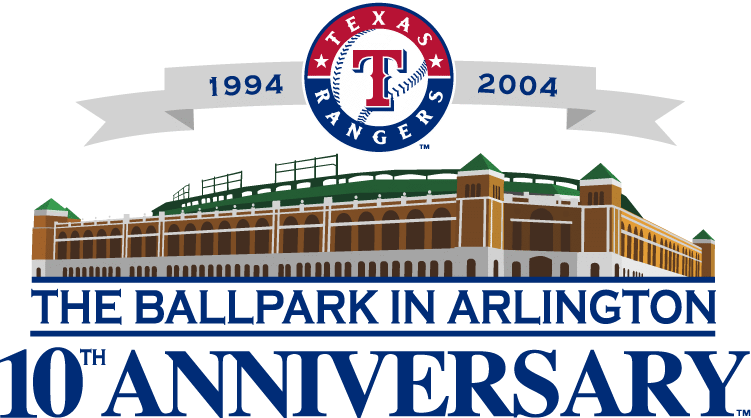 Ballpark Logo - Texas Rangers Stadium Logo (2004) - 10th Anniversary of The Ballpark ...