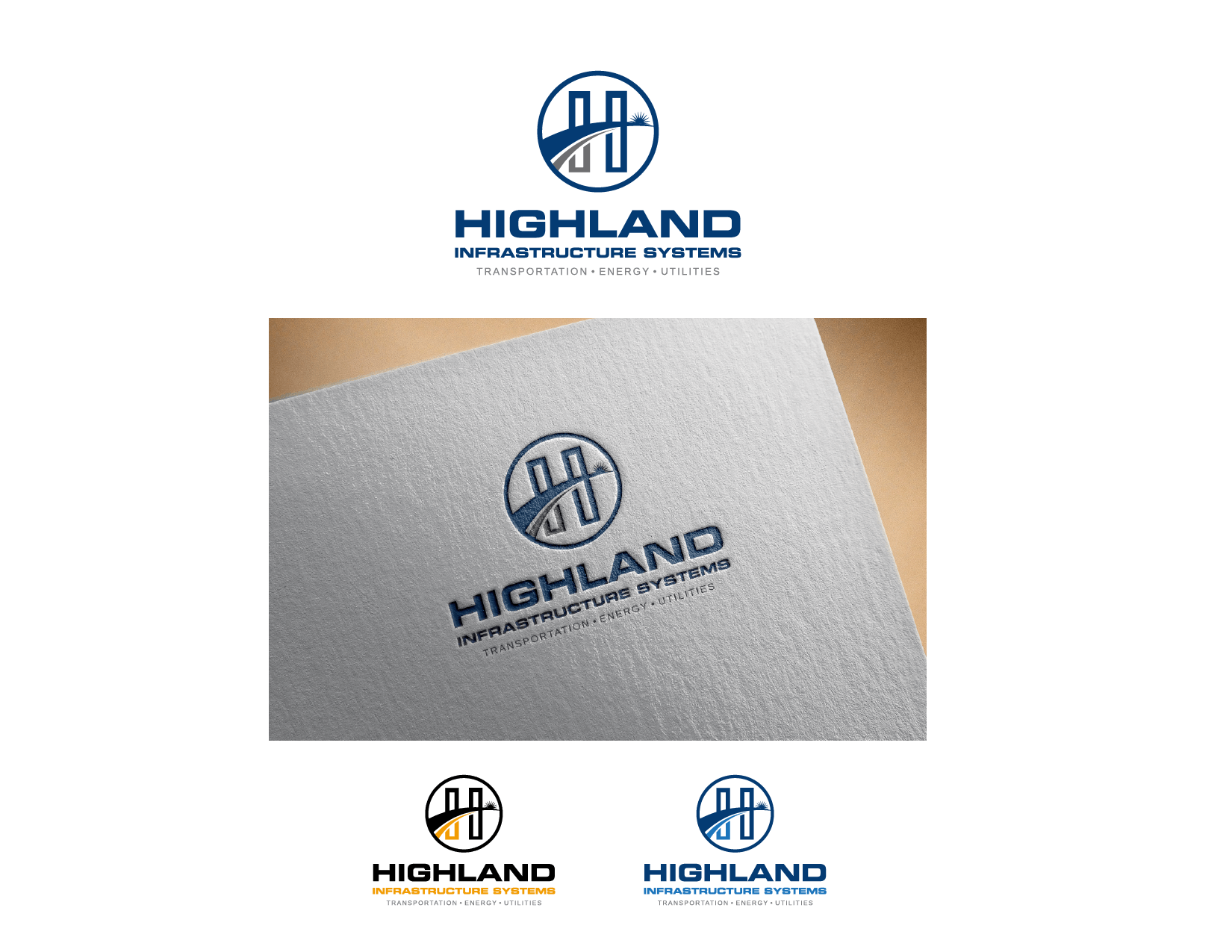 LLC Logo - Logo and Business Card Design. 'Highland Infrastructure