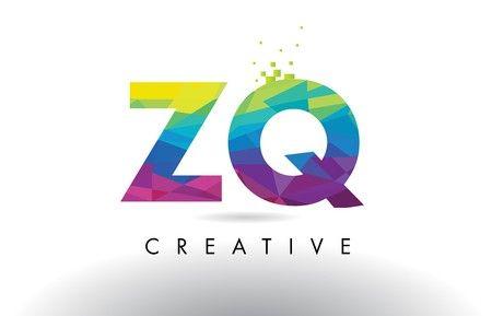 ZQ Logo - Vector of ZQ Z Q Colorful Letter Design - Free