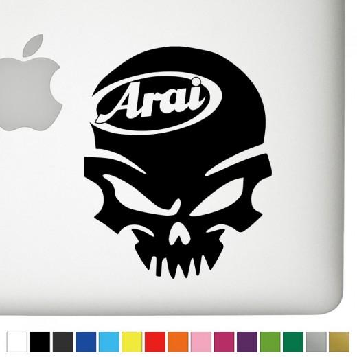 Arai Logo - Arai Badass Skull Decal